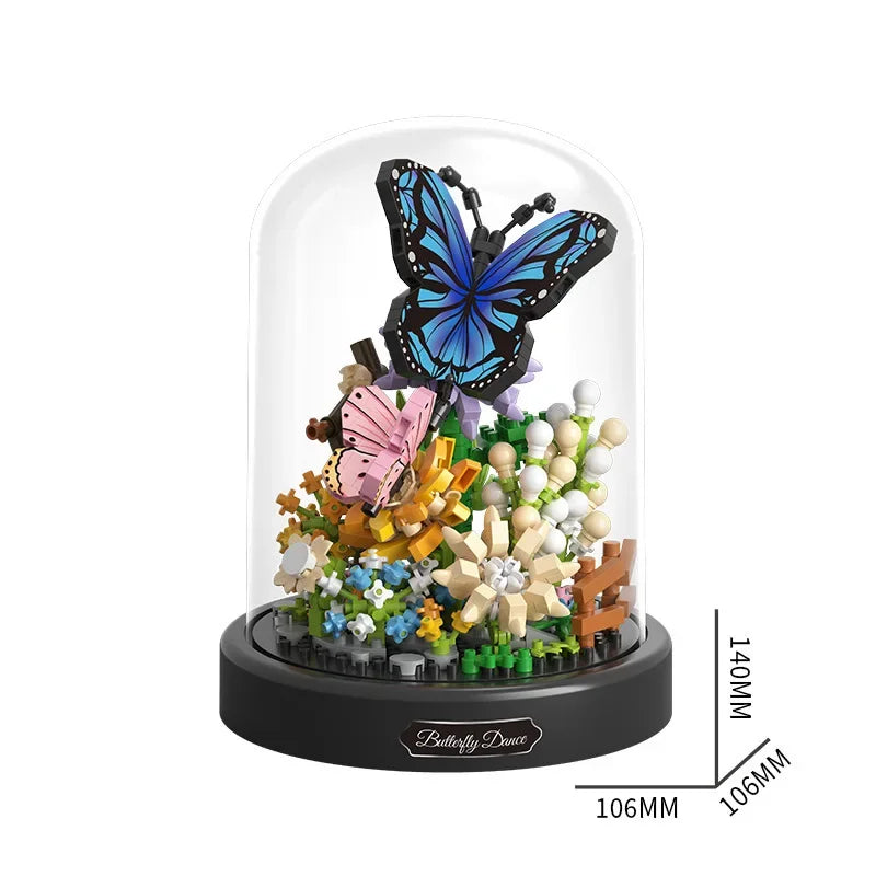 CAN0000052 - Ensemble de blocs de construction Abeille Papillon Fleur Bonsaï