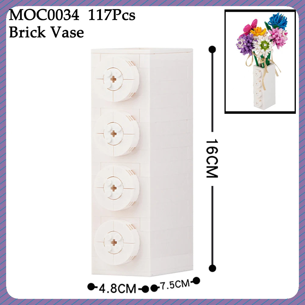 CAN0000072 - Vases multiples pour fleurs en brique