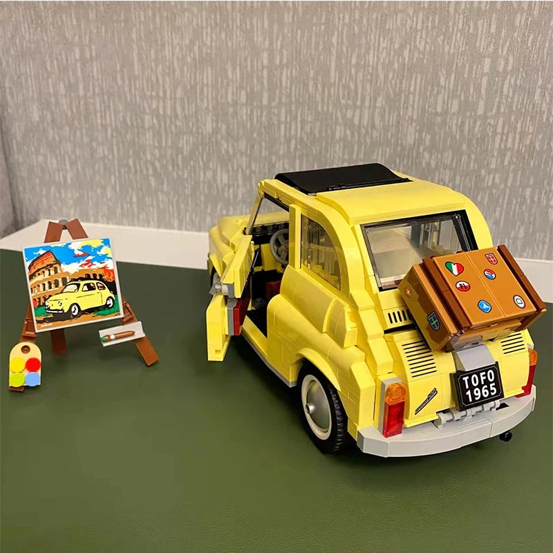 CAN0000040 - Blocs de construction classiques Fiat 500 - Modèle de voiture rétro emblématique
