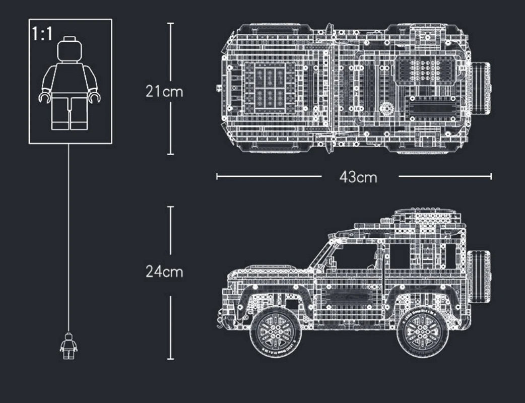 CAN0000019 - Land Rover Defender 3 door 4x4 - Detailed Off-Road Model