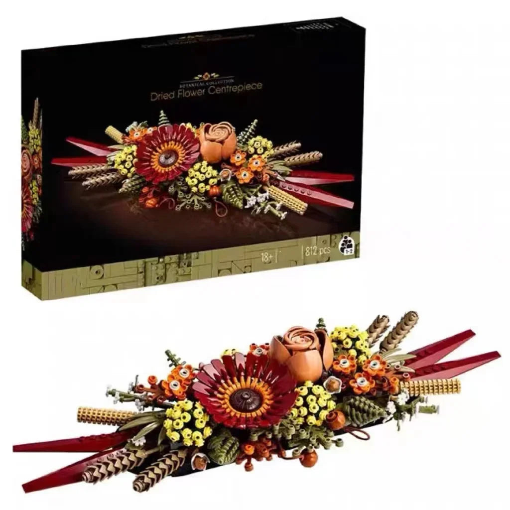 CAN0000080 - Bouquet de fleurs sauvages romantiques en pot de fleurs immortelles