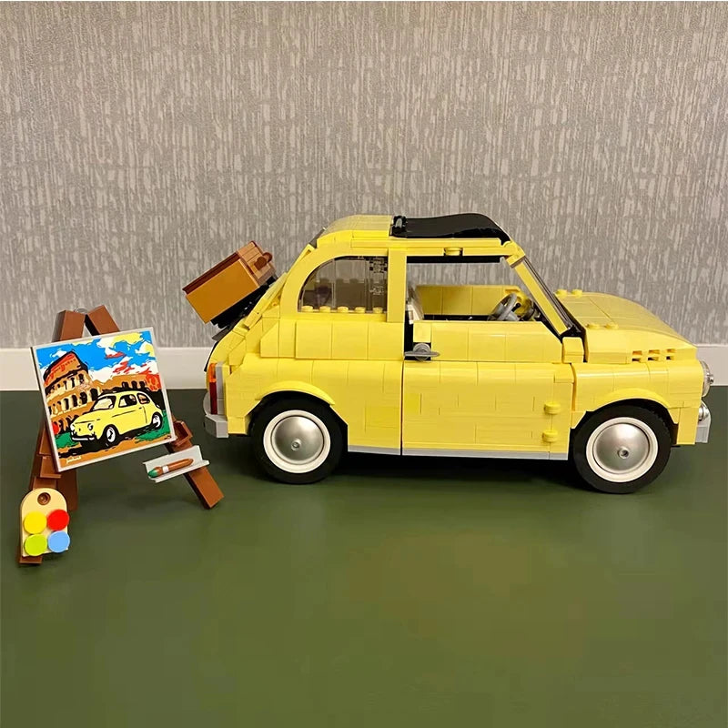 CAN0000040 - Blocs de construction classiques Fiat 500 - Modèle de voiture rétro emblématique