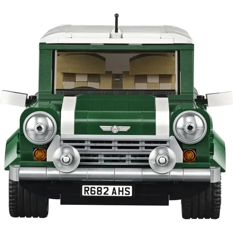 CAN0000020 - Mini Cooper MK VII vintage classique - Design rétro - Ensemble de blocs de construction Mini Cooper