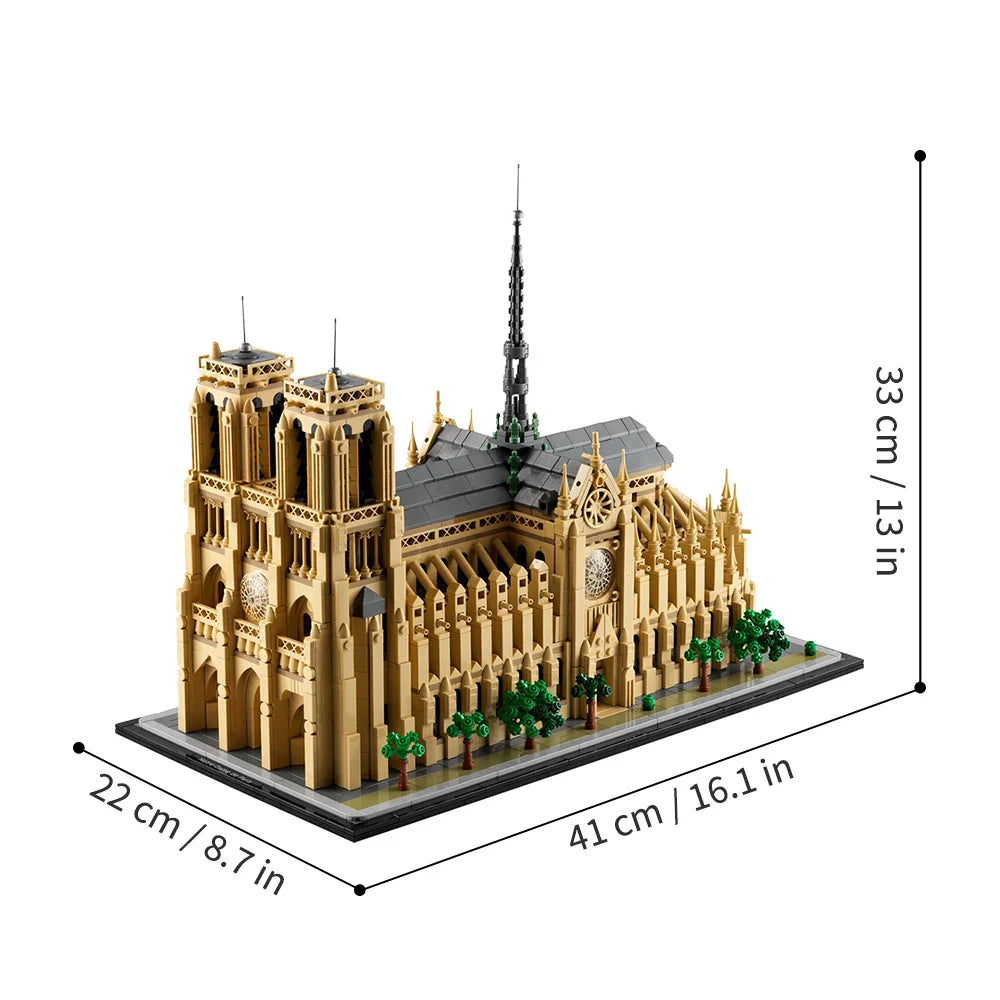 CAN0000023 - Notre-Dame de Paris Building Block Set – Stunning 4383-Piece Architectural Masterpiece
