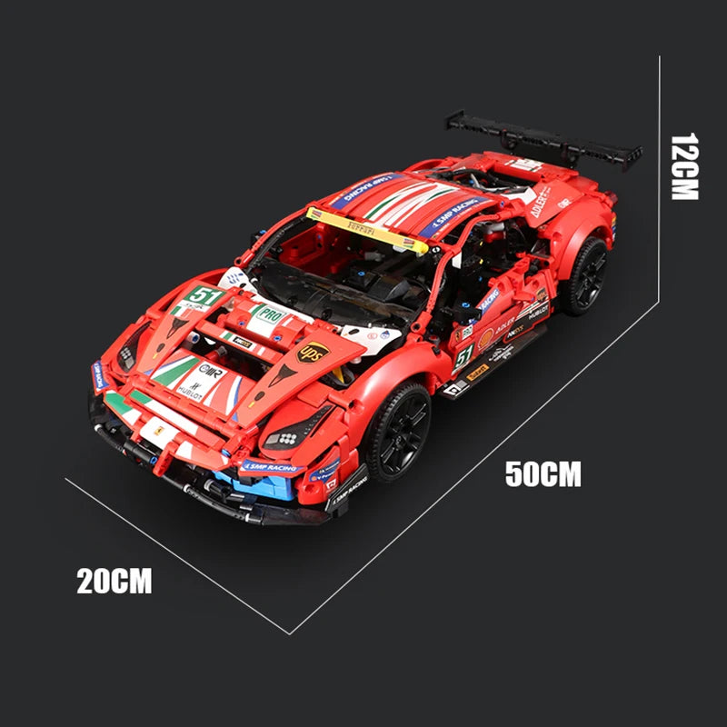 CAN0000035 - Ferrari 488 GTE AF Corse 51 Building Blocks – Iconic Race Car Model