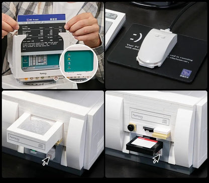 CAN0000058 - Ordinateur de bureau rétro des années 90 avec clavier et souris