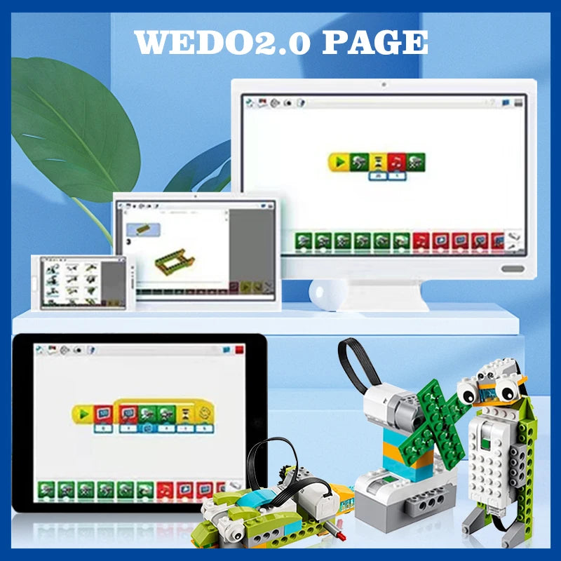 CAN0000010 - Wedo 2.0 Educ - Set 1 – LEGO-Compatible DIY Assemble Toys