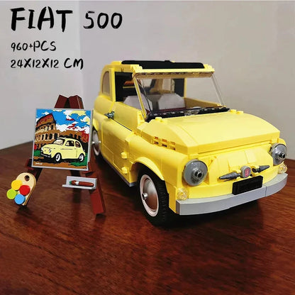 CAN0000040 - Fiat 500 Classic Building Blocks – Iconic Retro Car Model