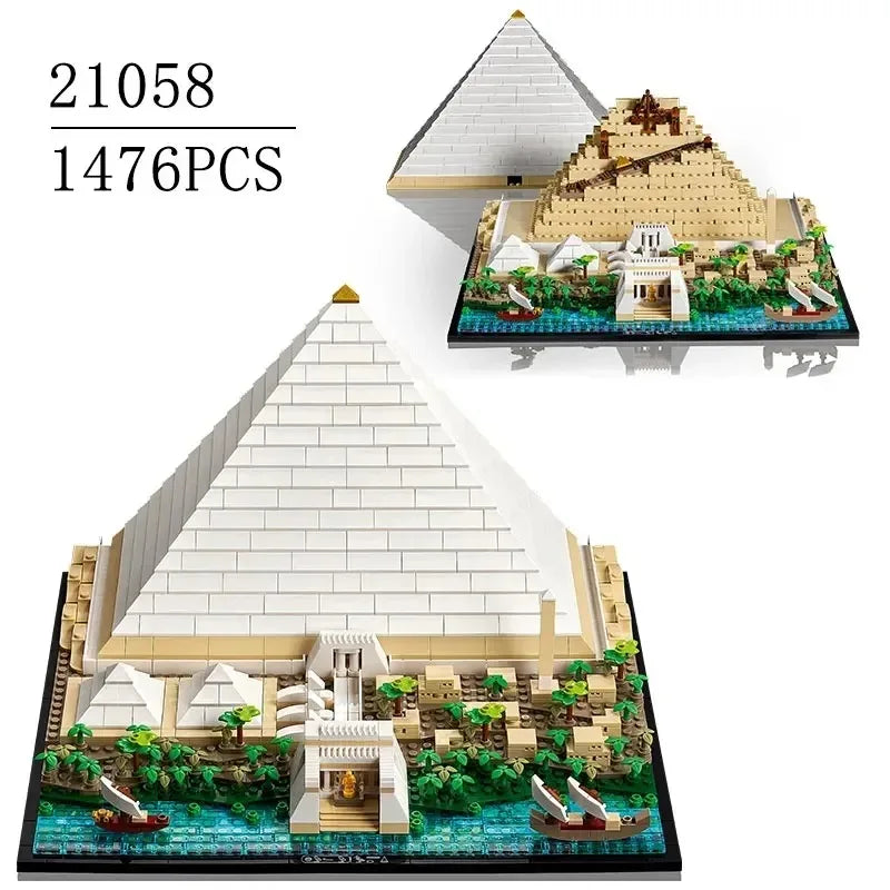 CAN0000046 - The Great Pyramid of Gizeh Egypt Building Blocks – Iconic Architectural Model