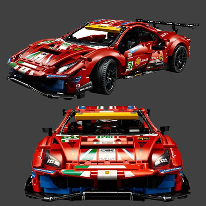 CAN0000035 - Ferrari 488 GTE AF Corse 51 Building Blocks – Iconic Race Car Model