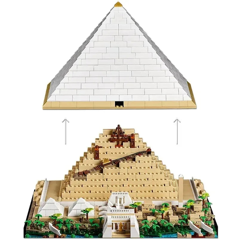 CAN0000046 - The Great Pyramid of Gizeh Egypt Building Blocks – Iconic Architectural Model