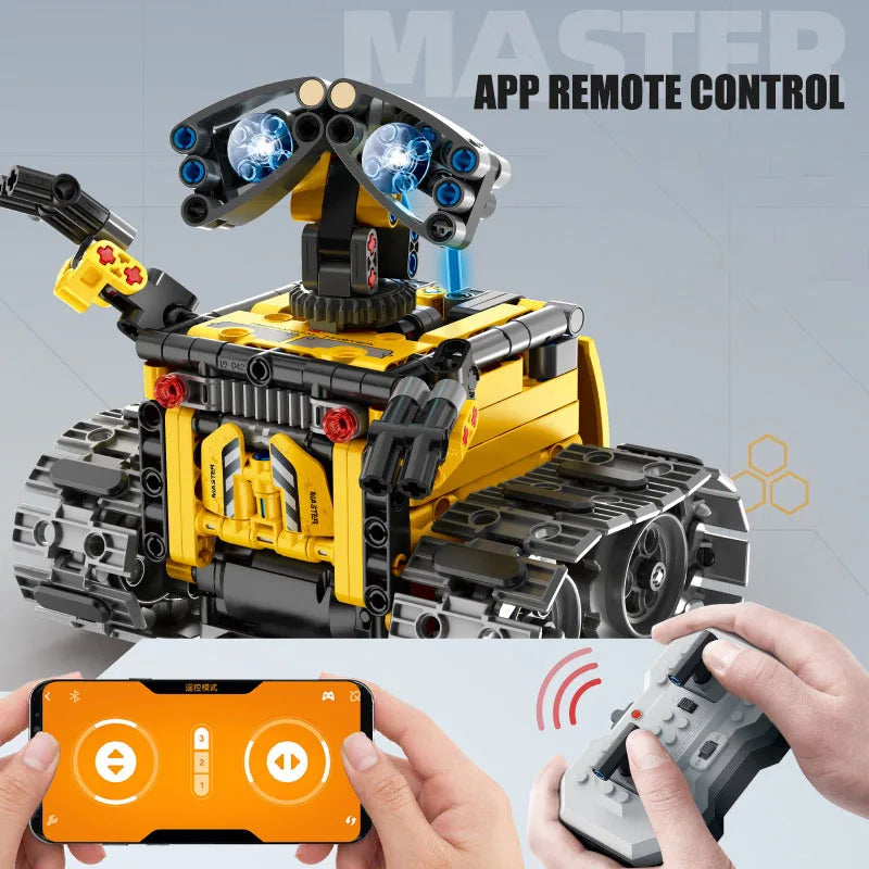 CAN0000025 - 4-in-1 Remote Control WALL-E Robot Building Block Set – 672 Pieces