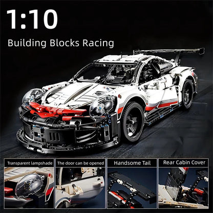 CAN0000027 - Porsche 911 RSR Building Block Set – 1:10 Scale Model for Collectors