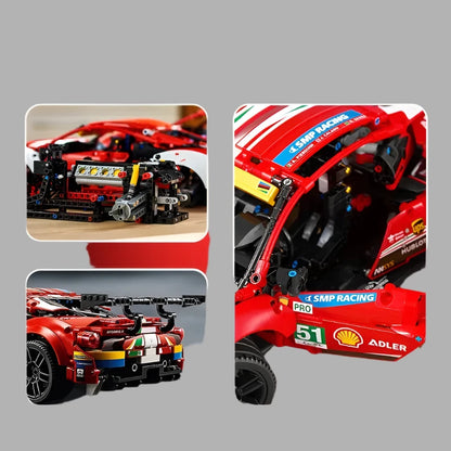 CAN0000035 - Ferrari 488 GTE AF Corse 51 Building Blocks – Iconic Race Car Model